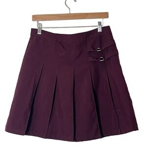 French Toast | Burgundy pleated uniform skirt private school size 20